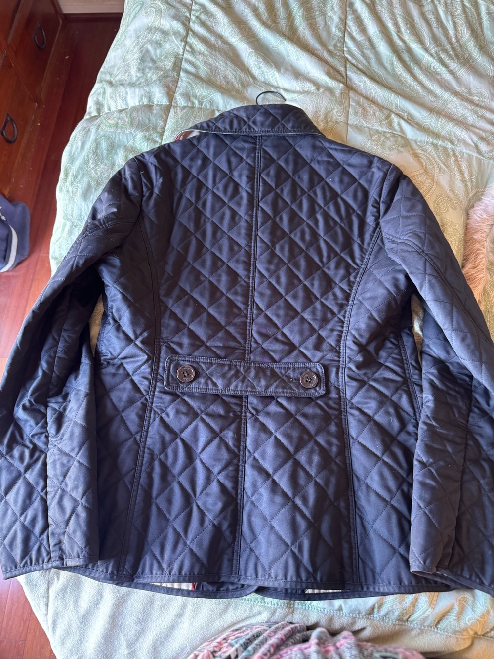 Burberry London Black Quilted Jacket – Size 42 / US 8–10 - Picture 6 of 12
